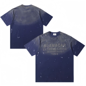 T-shirt haut de gamme à manches courtes imprimé motif croix en fer à cheval et écriture sanskrit, nouvelle collection <span class=keywords><strong>printemps</strong></span>/été - Product Image 2