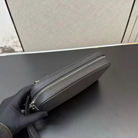 Pochette en cuir véritable gaufré pour homme, sacoche photo classique de créateur avec serrure à code pour usage quotidien professionnel et décontracté