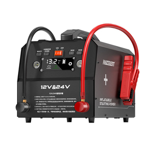Démarreur de voiture portable 6 en 1 de 180000 mAh avec pompe à air, gonfleur de pneus à double cylindre et lumière d'urgence LED - Product Image 1