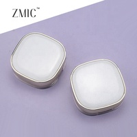 Boîtier de luxe personnalisé pour coussin de teint avec miroir, vide, blanc et or, pour BB crème, rechargeable, emballage de fond de teint en coussin