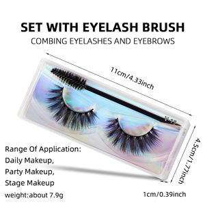 <span class=keywords><strong>Pestañas</strong></span> de Visón con <span class=keywords><strong>Pegamento</strong></span> Impermeable de Color, Removedor Segmentado, Prebase, <span class=keywords><strong>Pestañas</strong></span> Magnéticas Individuales de Visón con Delineador, Venta al por Mayor - Product Image 4