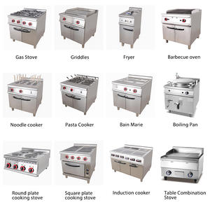 Vente en gros en usine Cuisinière électrique commerciale en acier inoxydable avec 4 plaques chauffantes et four - Product Image 4