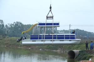 【新発売】高性能グラスファイバー製 拡張式レクリエーションポンツーンボート スライド付き 販売中 - Product Image 4