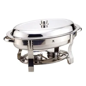 Ovale Chafing Dish Rvs Buffet Voedsel Warmer Voor Verkoop
