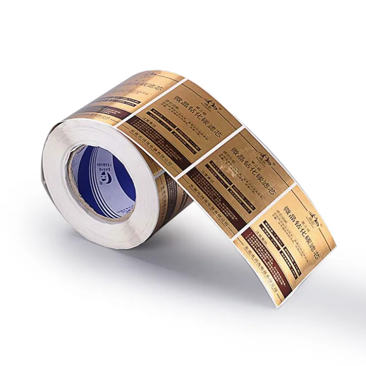 Пользовательские матовые серебряные золотые металлические брендовые этикетки с логотипом самоклеящиеся Алюминиевые наклейки из металлической фольги