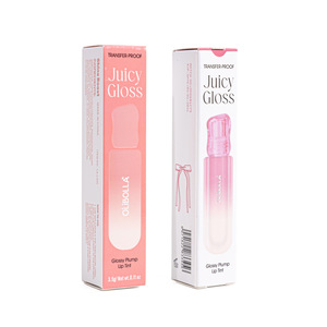 MLM customizable Glass Finish Water <b>Lip</b> Glaze Shimmer High Color Rendering Waterproof Vegan Plumping <b>Lip</b> Gloss Shimmer <b>lip</b> gloss - Product Image 1
