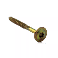 Vis à bois à tête plate, à tête cylindrique, à tête ronde, en zinc jaune, Torx, pour la menuiserie, le bois structurel, la construction, les charpentes de toit