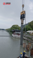 ANTENG Marteau vibrant de 24 m de profondeur monté sur grue, machinerie de construction pour le battage de pieux, projets de génie civil et de ponts, roulement OEM