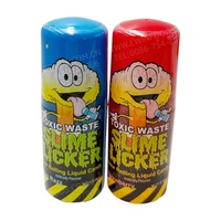 Bestar Licking Mouth Drink Slime Saveur Fruitée Fraise Framboise Bleue, Saveur Artificielle 'Toxic Waste', Goût Acidulé, pour Enfants