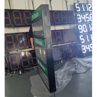 Señalización digital LED de doble cara para gasolineras Pantalla de precio de gasolina