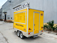 SANSHELL FS300 Remorque de camion de restauration mobile multifonctionnelle en acier inoxydable avec alimentation intégrée et caractéristiques anti-rouille pour la vente de snacks