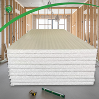 Panneaux sandwich en EPS métalliques modernes, isolation ignifuge, écologiques, pour murs extérieurs, hôtels, villas, toitures, installation facile, 5+