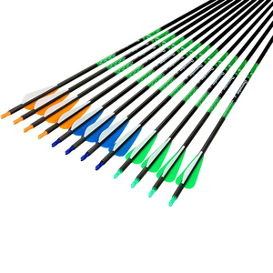 Carbonio puro vendite calde levigatura 0.204 ID fibra di vetro alberi frecce di bambù spina dorsale 150 <span class=keywords><strong>legno</strong></span> grano freccia alberi di carbonio - Product Image 1