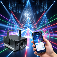 Proyector de Luz Láser RGB para Escenario con Control Bluetooth de 3W 5W 6W 8W, Animación Láser, ILDA DMX512, Sincronización Musical para DJ, Fiestas y Bodas