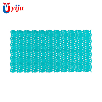 Tapis de bain antidérapant YIJU OEM en PVC solide et mignon avec ventouses pour salle de bain, baignoire, piscine, tout-petits et enfants