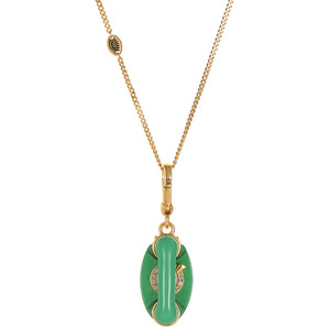 <span class=keywords><strong>Collier</strong></span> pendentif téléphone rotatif vert émail, breloque téléphone 3D ouvrable, bijoux pour femme - Product Image 5