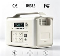 Station d'alimentation portable à énergie solaire AC 2000W 220V 110V 1kWh, taux de décharge de 90%, taux de charge de 95% pour le camping en plein air, LiFePO4