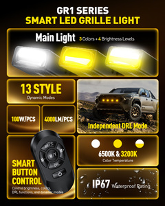Lumière de grille Auxito GR1 WY4 WY6 WY8 6500K 9V 32V IP67 7035 LED blanc jaune 750lm - Product Image 3