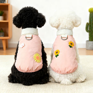 Kediler köpekler için toptan Pet beyaz kaz tüyü ceketler yumuşak Pastel renkli sevimli köpek ceket sıcak hafif köpek aşağı ceket - Product Image 2