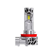 Nouveau Design Double Ventilateur Super Système de Refroidissement M8S LED Auto Lighting 50W 10000LM H8 H9 H11 Ampoule de Phare
