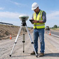 Penerima Gnss Rtk Akurasi Sentimeter Visual Gnss SOUTH S1 Pro yang Tangguh dan Tahan Lama untuk Survei Konstruksi Gnss Rtk Base dan Rover