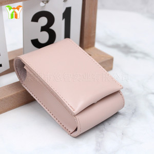 Korean style lipstick case <b>with</b> <b>mirror</b>, PU leather lipstick <b>box</b>, <b>makeup</b> bag, lipstick pouch, <b>makeup</b> tool storage <b>box</b> - Product Image 2