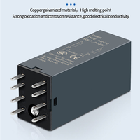 Minuteur numérique programmable à LED avec relais et prise H3Y-2 AC/DC 12V 24V 220V, Minuteur à cycle répété, Composant électronique