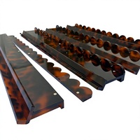 Ensemble de support de mahjong en acrylique écologique imperméable Blue Pearl avec poussoir magnétique et plateau de tri, 4 pièces, accessoire de table américain