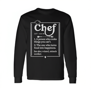 Camiseta de manga larga con definición de chef, regalo para cocineros con refrases de cocina - Product Image 2