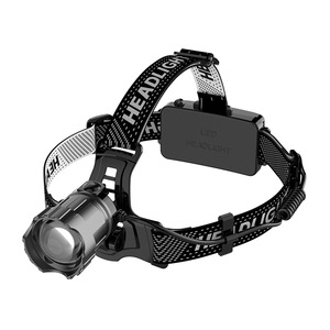 Lampe frontale à capteur longue portée haute intensité, recharge rapide Type C, zoom télescopique, projecteur LED tactique extérieur pour randonnée et camping - Product Image 2