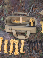 Kit d'accessoires de marteau de corde de vent de paquet de clou de camp extérieur de Offre Spéciale d'usine sac de stockage multifonctionnel d'ongle