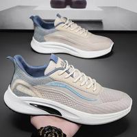 Zapatos Deportivos para Hombre Hongyan, Parte Superior de Malla Transpirable, Tendencia de Moda, con Cordones, Ligeros, Suela Suave, Casuales