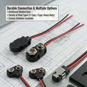 Câble d'assemblage OEM avec connecteur de boîtier de pile et faisceau de fils pour batterie 18560, avec finition étamée à l'ouverture. - Product Image 1