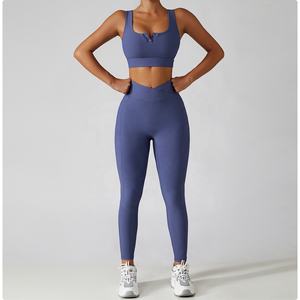 Soutien-gorge de course pour <span class=keywords><strong>femme</strong></span>, résistant aux chocs, vêtements de Yoga froncés, vêtements de sport - Product Image 4