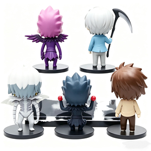 Set <span class=keywords><strong>de</strong></span> 5 Figuras Chibi <span class=keywords><strong>de</strong></span> Death Note, Figuras <span class=keywords><strong>de</strong></span> Acción Coleccionables <span class=keywords><strong>de</strong></span> Anime con Soportes, Juguetes <span class=keywords><strong>de</strong></span> PVC para Fans y Regalos - Product Image 4