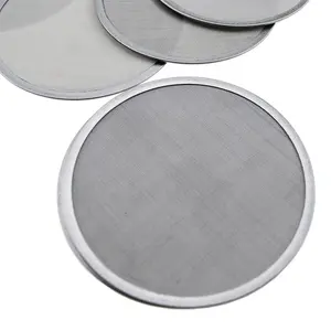 Reusable 25 50 100 0.5 1 2 3 5 6 micron stainless steel 304 316 316L round screen filter mesh disc