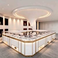 Vitrine à bijoux en métal moderne avec éclairage LED pour les comptoirs des magasins de centres commerciaux - Marque BYID Modèle BYID-3465