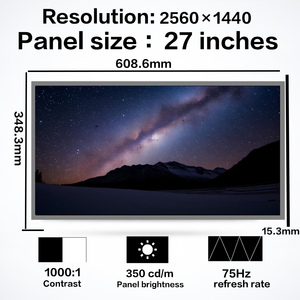 หน้าจอ LCD ป้องกันแสงสะท้อน ยี่ห้อ BOE รุ่น MV270QHM-N30 ขนาด 27 นิ้ว สำหรับจอคอมพิวเตอร์แบบด้าน ใหม่เอี่ยม - Product Image 3