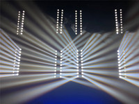 Projecteur de lumière à tête mobile, éclairage de scène led 10x40w couleur rgbw 4 en 1 avec contrôle des pixels