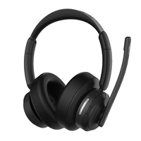 Headset Nirkabel Bluetooth dengan Baterai yang Dapat Diganti, Digunakan Sepanjang Hari, Kualitas Panggilan Jernih, Nyaman Dipakai, Headset ENC