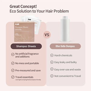 Nouveautés Soins capillaires Shampoing en feuille écologique portable pour voyage, lissant, antipelliculaire, soulageant les démangeaisons, dissolvant les résidus, pour cuir chevelu sensible - Product Image 4