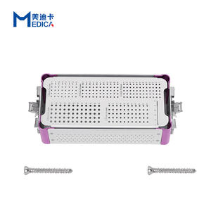 Caja de esterilización de microtornillo, instrumentos de implante ortopédico para uso veterinario - Product Image 4