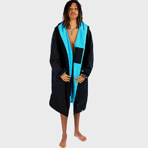 Customized Kids Adult Warm Nylon Lining Wrinkle-Resistant Beach Surf <strong>Swimming</strong> <strong>Coat</strong> Swim Parka <strong>Dry</strong> Changing Robe Towel - Product Image 3