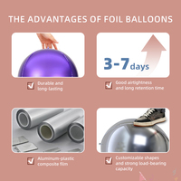 Globos Metalizados Ecológicos de 18 y 32 Pulgadas, Decoración para Fiestas de Cumpleaños y Bodas, 20 Piezas MOQ, Envío Rápido, Duraderos