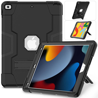 Étui antichoc à 3 couches pour iPad 10.2 7e 8e 9e génération 2019 2020 2021 avec support pliable en silicone et PC Armor OEM ODM