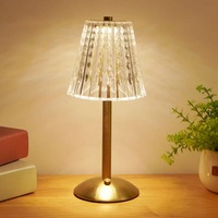 Lampe de table LED moderne et minimaliste pour bureau et salle de lecture, veilleuse d'ambiance en acrylique en forme de fleur, rechargeable sans fil, éclairage à intensité variable