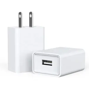 Adaptor daya Port USB 5V 1A 2A steker Inggris US EU Charger Dinding perjalanan