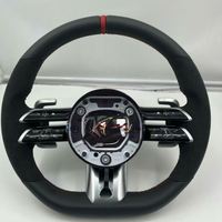 Volant de voiture en cuir pleine fleur dernier cri pour Mercedes Benz W204 W205 W213 W219 W222 A45 E63 Gle Gls Amg Gt C63 E63 S460 C260