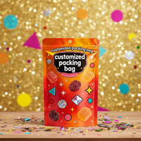 Sachets Doypack refermables anti-odeur pour produits comestibles, avec sécurité enfant, impression personnalisée en héliogravure, en PE et Mylar, pour nouilles et aliments pour animaux