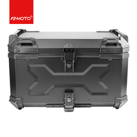 65L-X Noir Intégral, Boîte à Bagages Rapide pour Moto